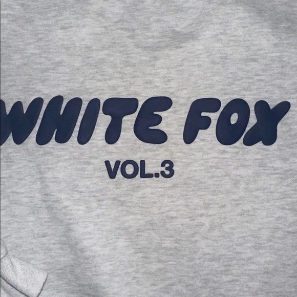 White Fox Boutique Gray Crew Neck Sweater - Picture 4 of 4